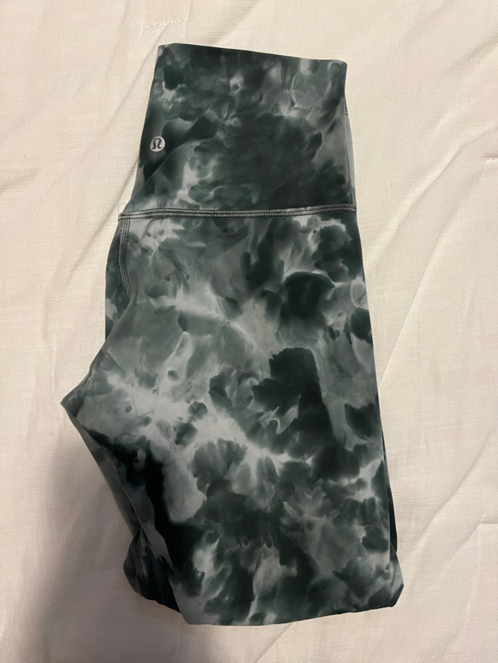 Lululemon High-Rise Diamond Dye Starlight Align Leggings - Smoked Spruce/White
